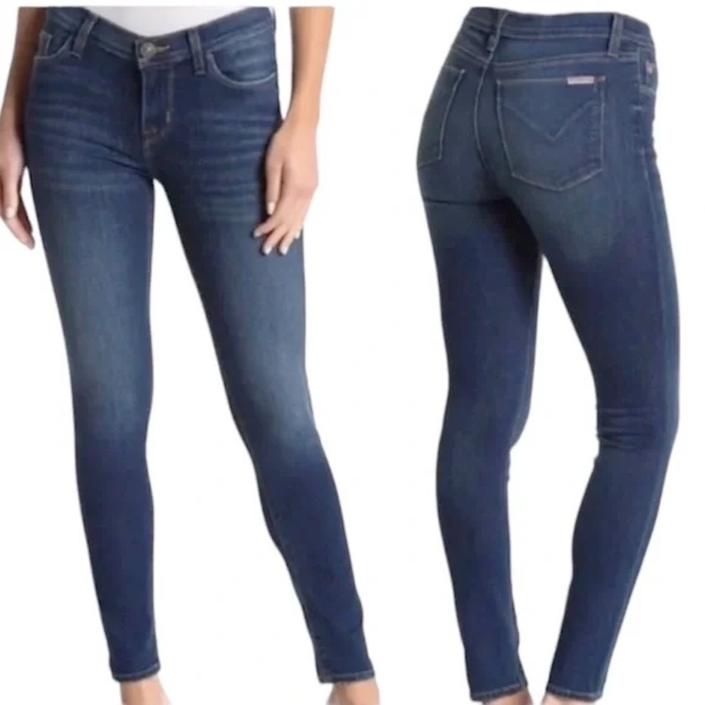 NWOT Hudson Dark Wash Distressed Super Skinny Jean